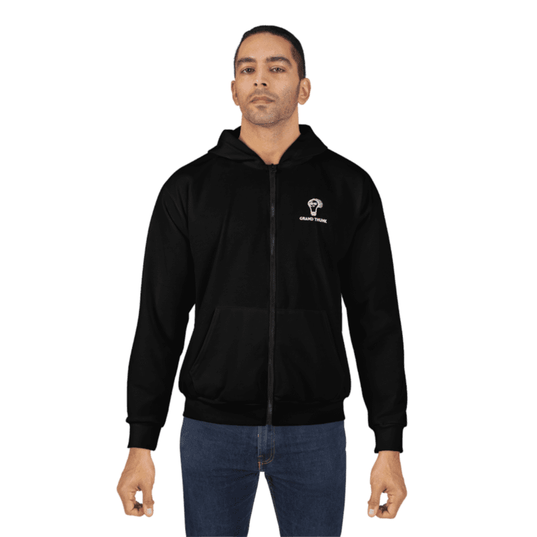 Cognitive Dissonance - Black Hooded Jacket worn by a man