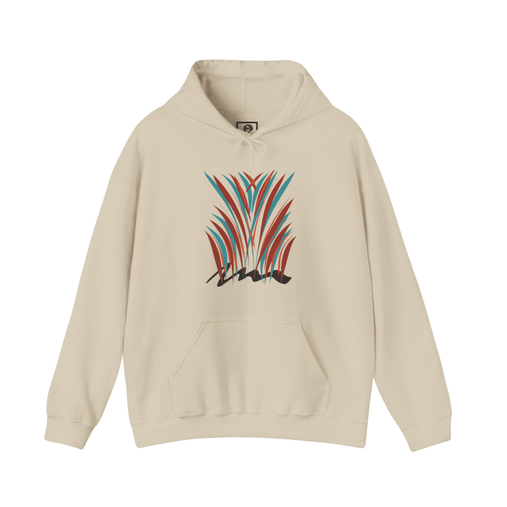 Nature Moderne pullover hoodie, sand color, front view