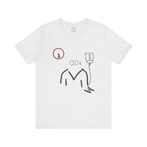 Capital Transfusion t-shirt, ash color, front view.