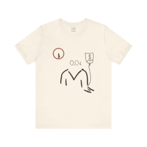 Capital Transfusion t-shirt, natural color, front view.