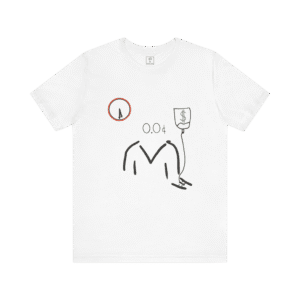 Capital Transfusion t-shirt, white color, front view.