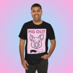 Pig Out - Pink - Men's T-Shirt