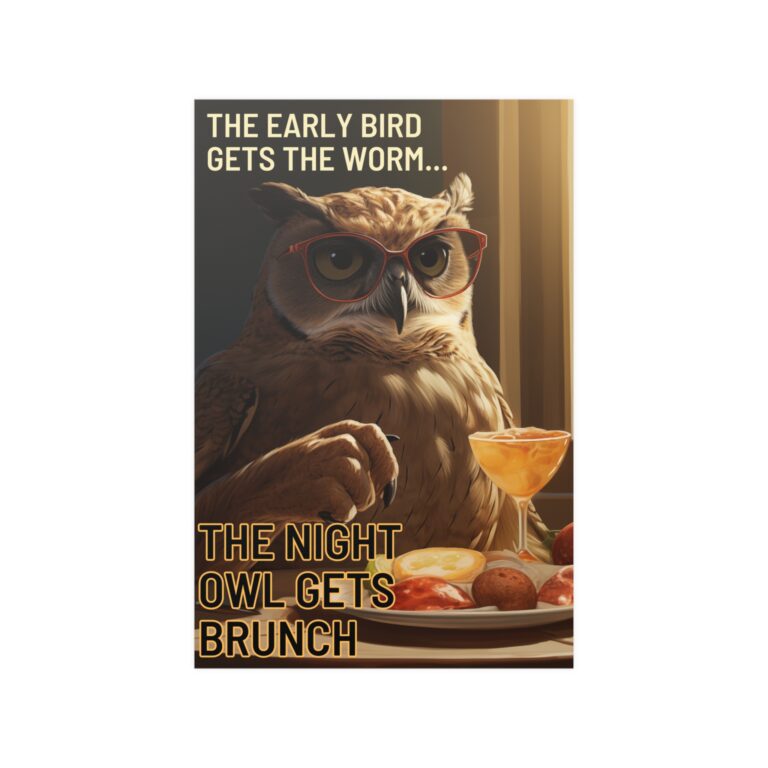 Night Owl Brunch Poster