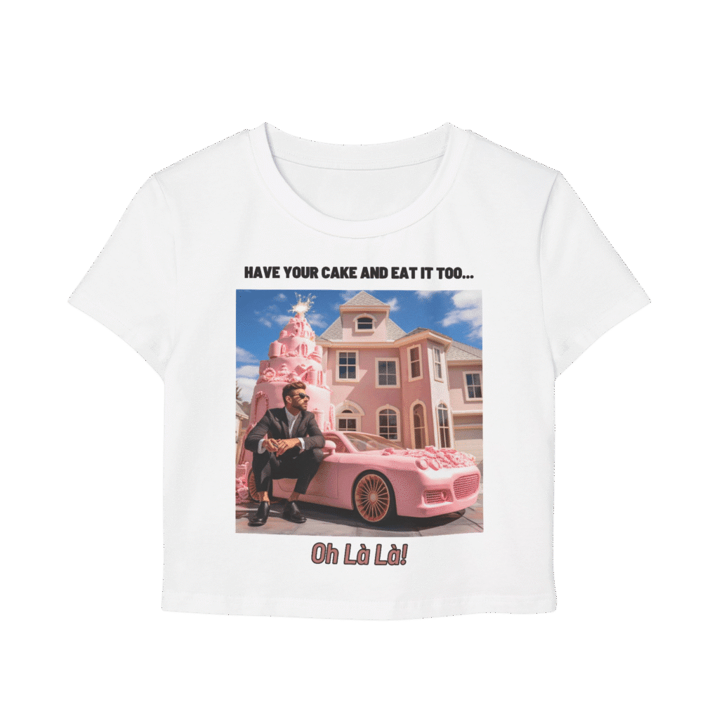 Have Your Cake Women's Baby Tee White - front view