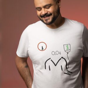 Capital Transfusion t-shirt worn by a man.